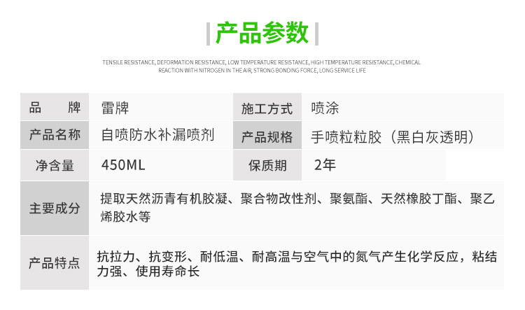 产品参数 副本