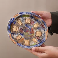 Японский стиль ручной работы Shino Ware деревенский керамический горшок подставка для чашки держатель для чашки керамическая винтажная подставка для чайной церемонии подставка для сухого заваривания