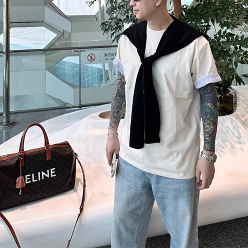 Hombres y mujeres chal de punto primavera y verano con interior coreano de alta calidad sensación universitaria red de viento rojo abrigo de hombro pequeño