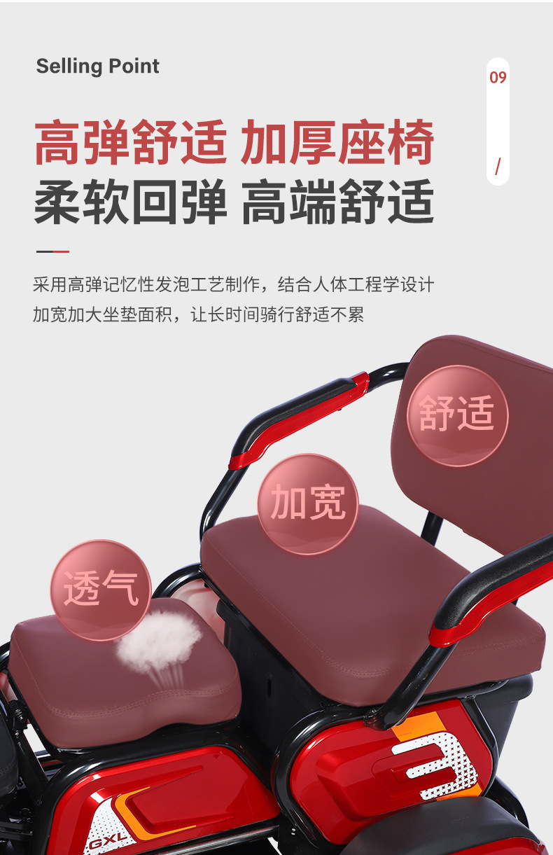 Electric Tricycle Adult Household Small Elderly Pick-up Children to School Electric Tricycle Women's Battery Car Step