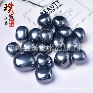 Natural thong Rolling Stone grinding stone fish tank stone pot decoration decoration children's Tao ore thong original stone