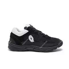 2024 New Arrival Chanel-Style Lace-Up Two-Tone Genuine Leather Running Shoes Casual Unisex Sneakers in Stock