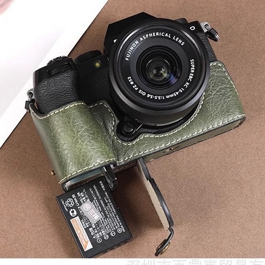 후지 XS10 가죽 케이스 베이스 X-S10 마이크로 단일 카메라 가방 XS10 레트로 하프 세트 휴대용 사진 가방