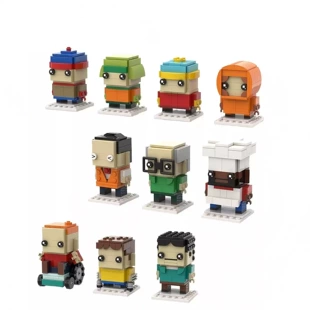 Конструктор MOC: фигурки из «Южного парка» квадратная голова