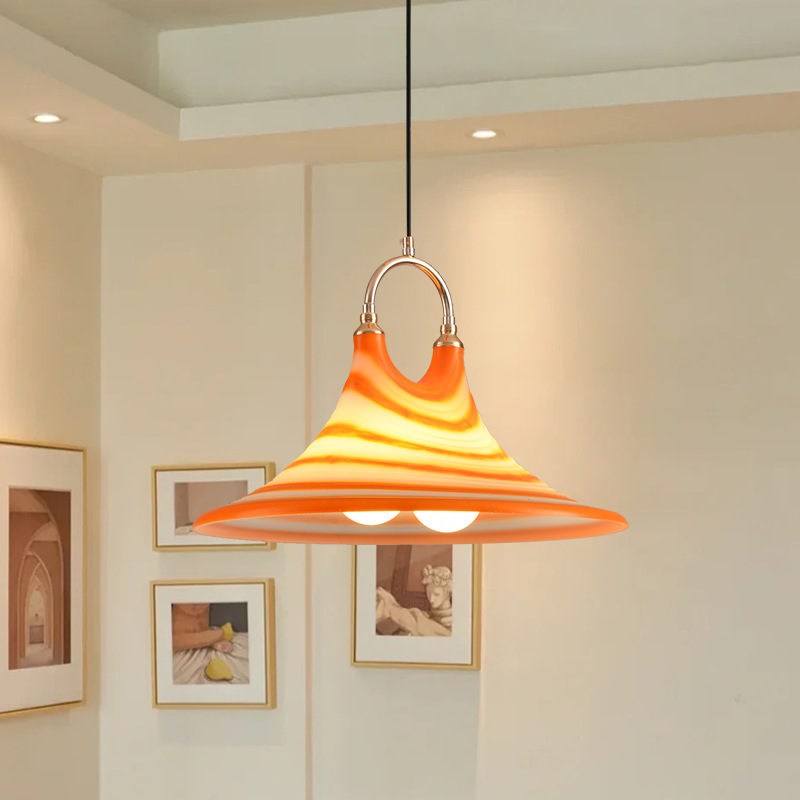 Landelier de comedor medieval retro pintado bocina atmósfera sala de estar mesa de comedor bar pasillo dormitorio pequeño candelier cabezal de cama