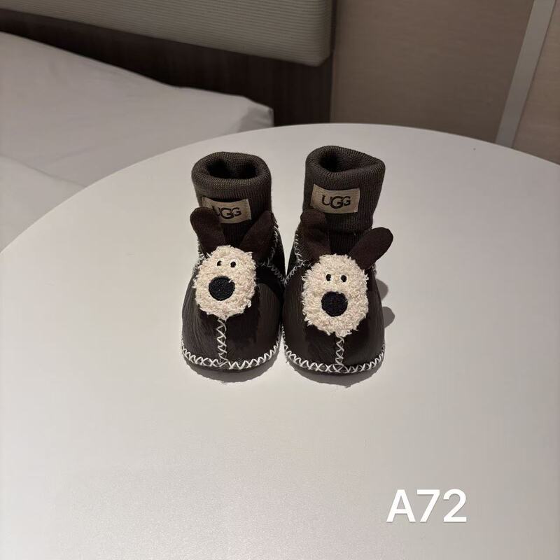 桑坡婴儿棉鞋羊皮毛一体步前鞋袜ins卡通男女宝宝软底毛毛鞋秋冬|undefined