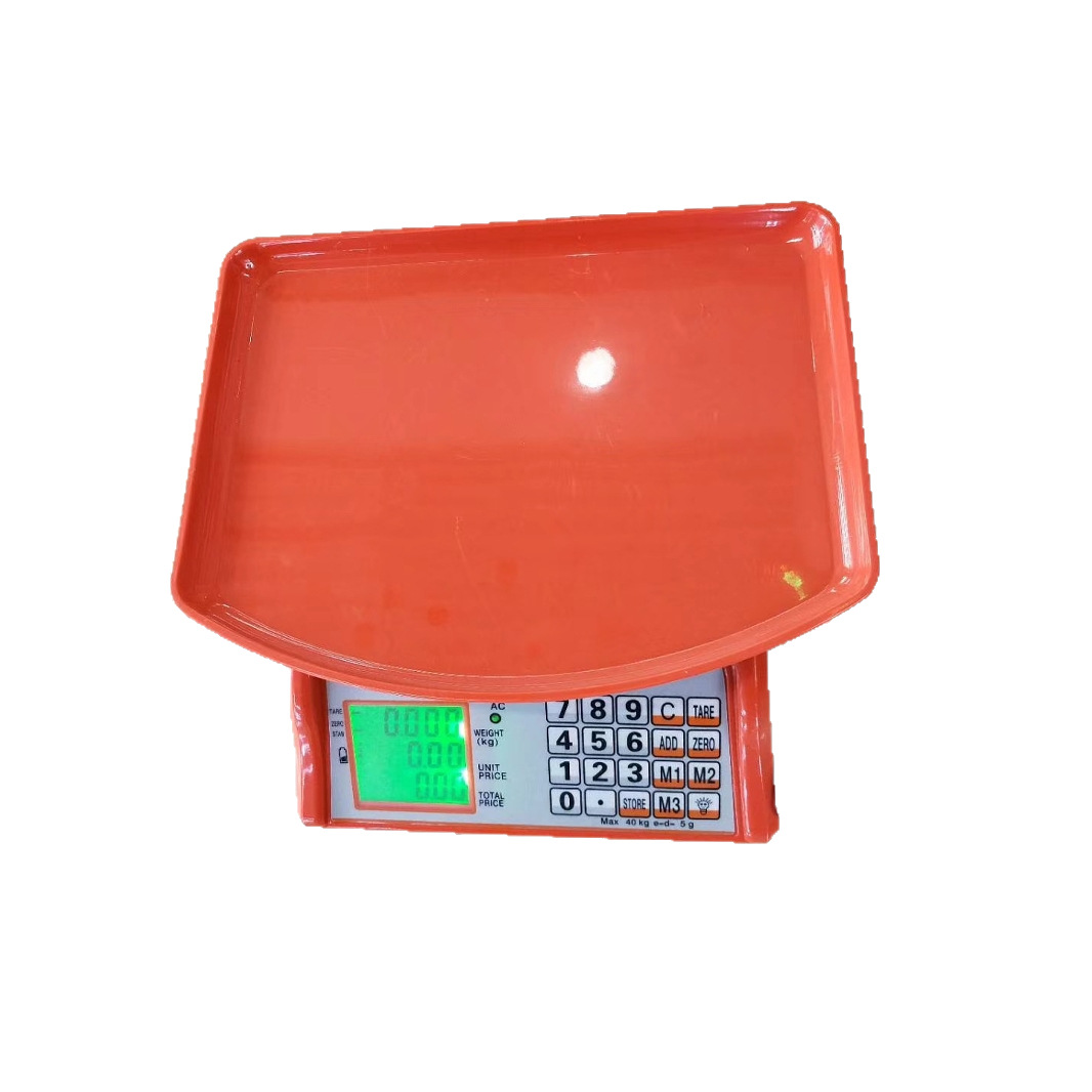 2025 805 nueva pequeña escala electrónica doméstica retroiluminación 40 kg de exportación de escala de frutas