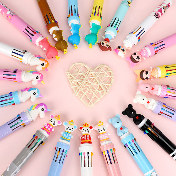 Fashionable creative cartoon multicoloured cute universal ballpoint…