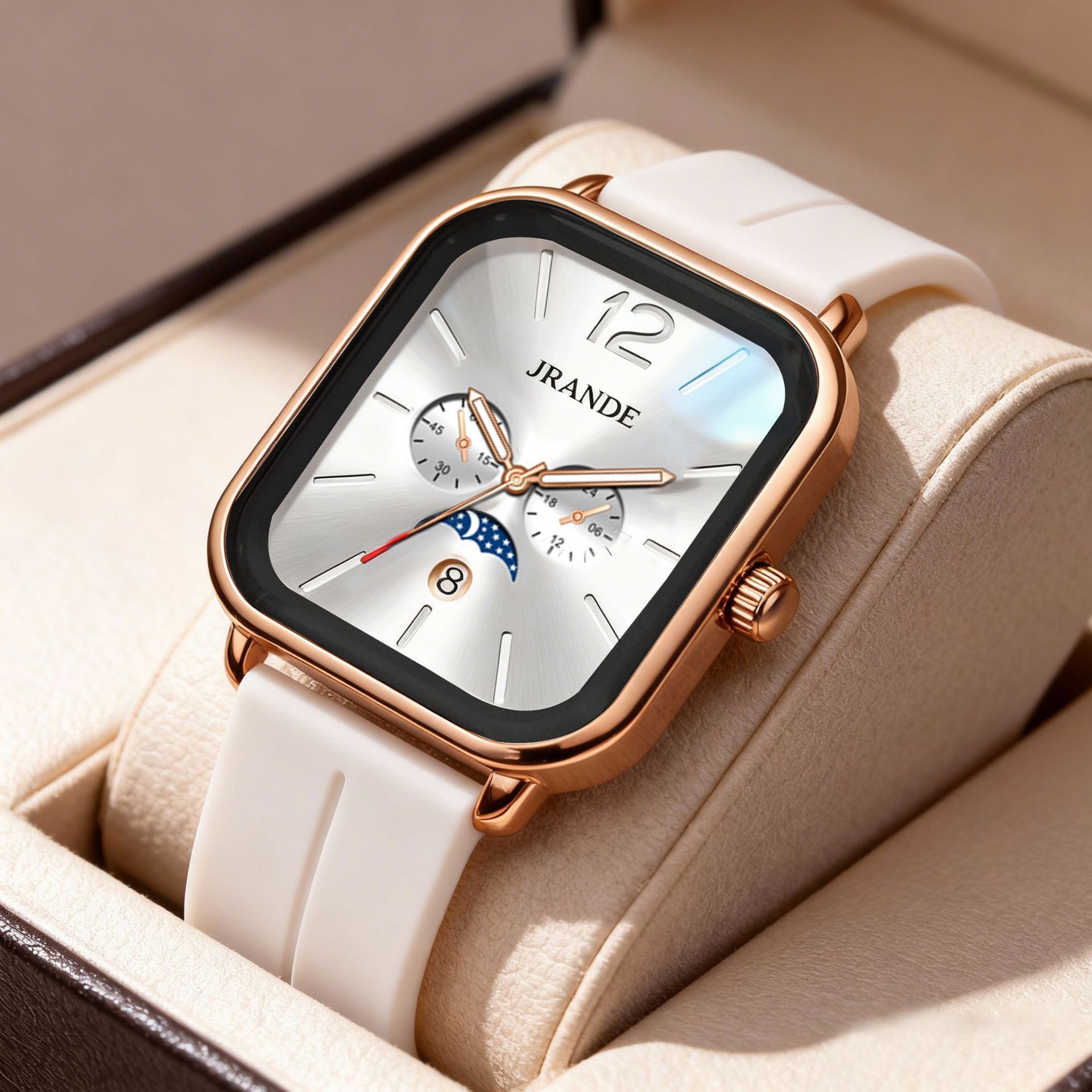 Jrande Gelangdi Silicone Strap Waterproof Watch for Women, High-End Niche Light Luxury Decorative Ladies' Watch Wholesale