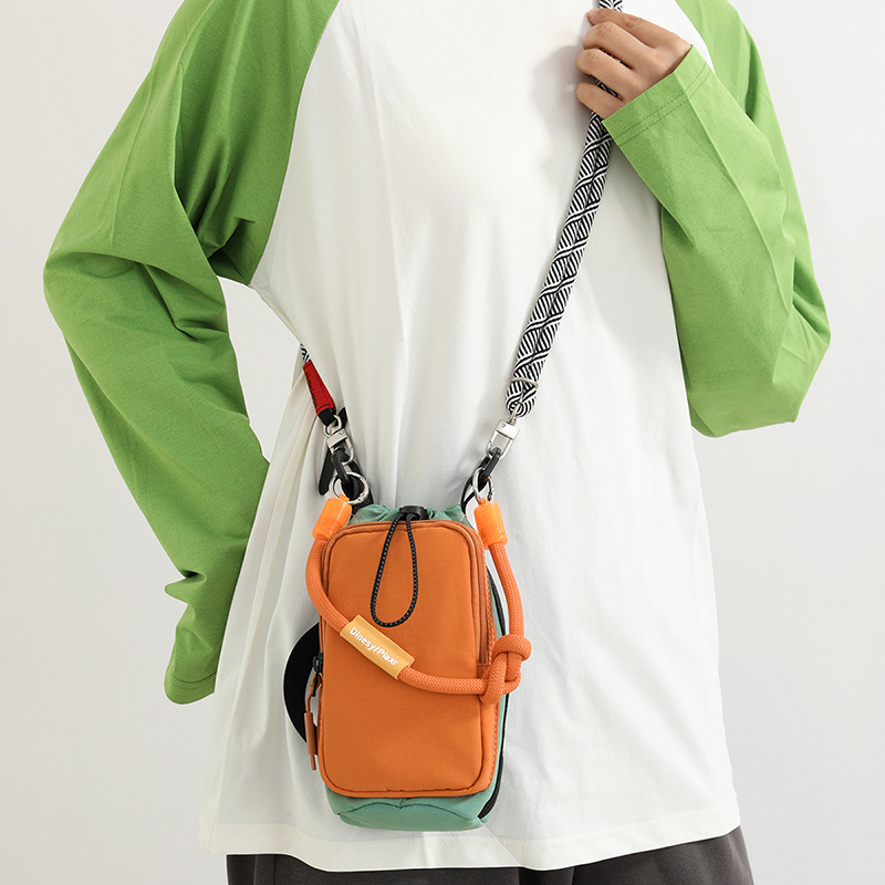 New Japanese-Style Dopamine Water Bottle Bag, Outdoor Sports Travel Crossbody Bag, Casual Lightweight Ins Phone Bag