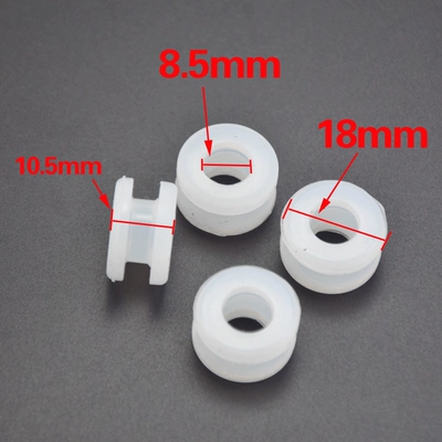 Motorcycle front windshield: screws washer buckle - 4-small-rubber-rings-hole-9mm