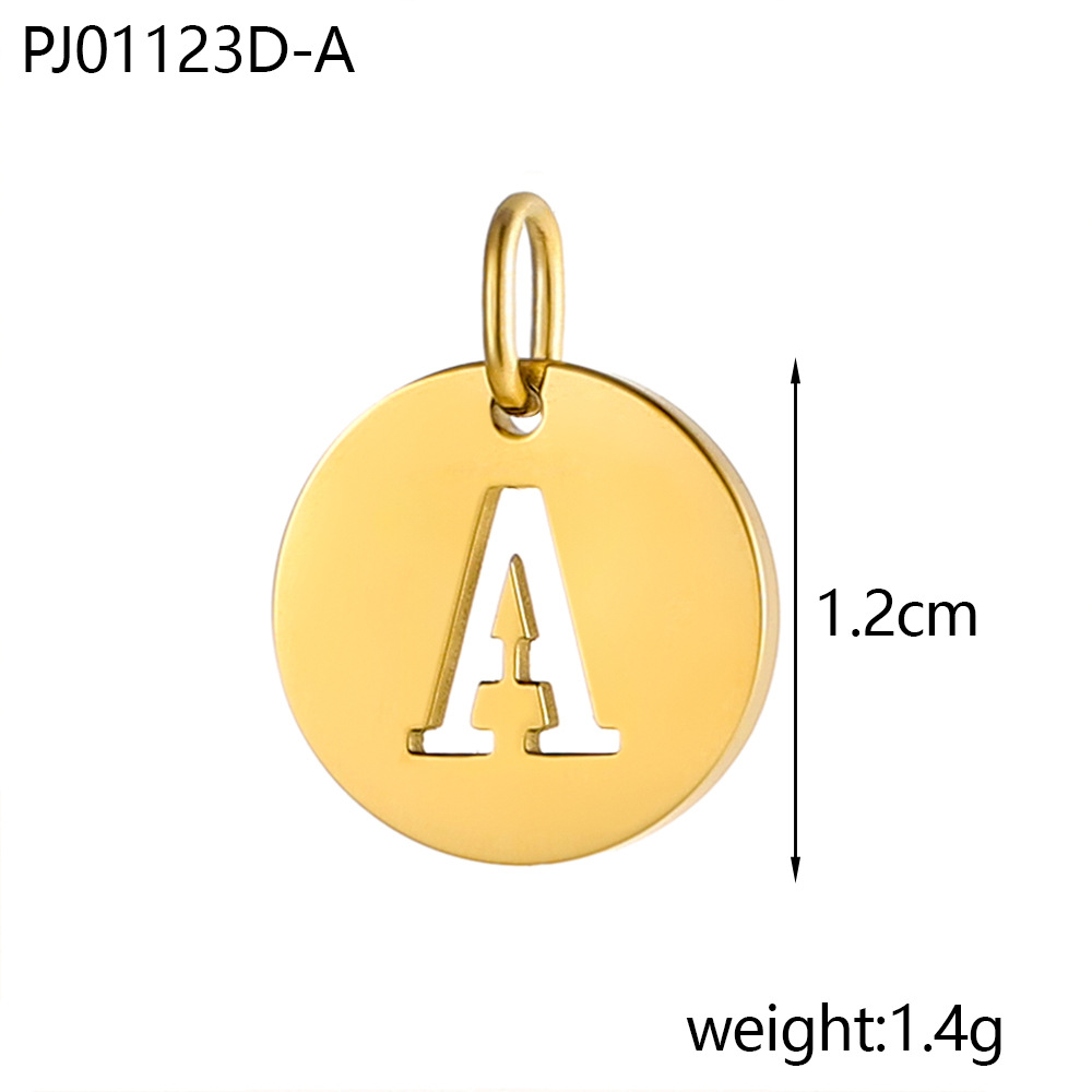4g Weight Pendant Jewelry Making Type DIY Ornament Accessories Classification 1 Piece Quantity 304 Stainless Steel Material Letter Pattern All Seasons Season Polished Finish Plating Design Retro, Classic Style Style 1 Piece 304 Stainless Steel Letter Polished Pendant DIY Ornament Accessories 3