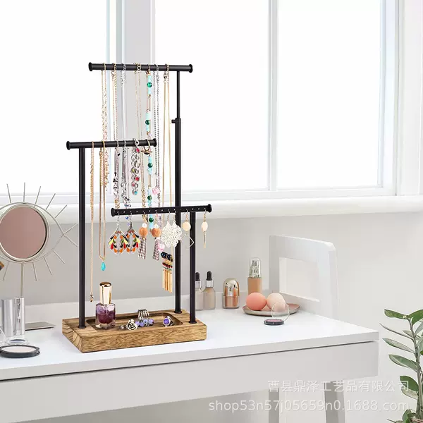 Cross-Border Multi-Layer Storage Rack Jewelry Ultra-High Stand Necklace Jewelry Rack Iron Art Multi-Functional Necklace Display Rack