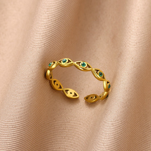 �W���羳�Gɫ�ʯ��ħ֮�۽�ָ18K���P䓿��{ָ�h����ƷŮ