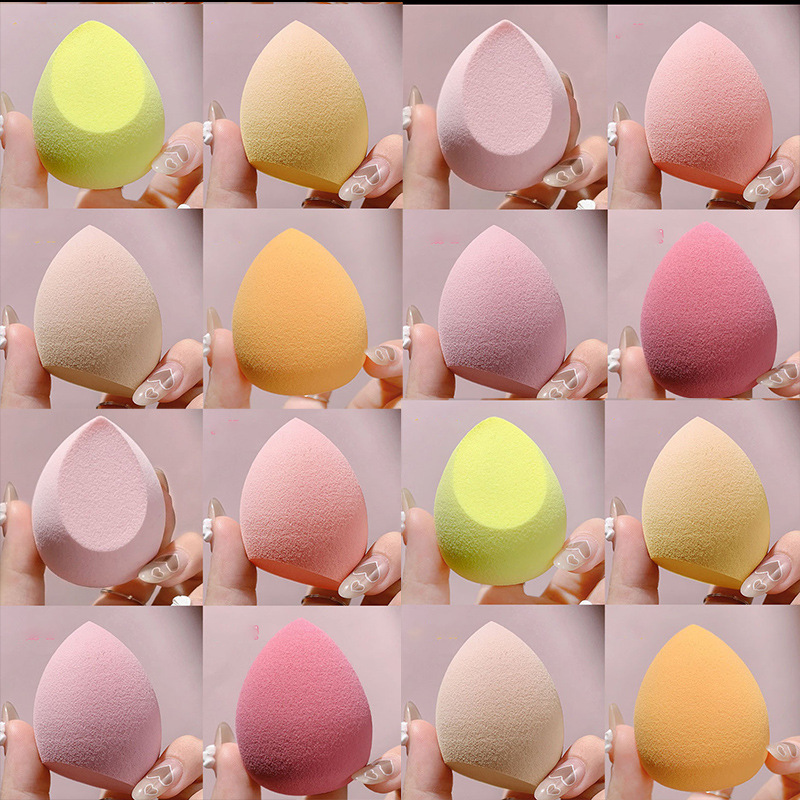 Juego de esponjas de belleza transfronterizas, esponjas de maquillaje, borlas de maquillaje, gran cantidad en stock, venta directa del fabricante, esponja de maquillaje, esponja huevo.