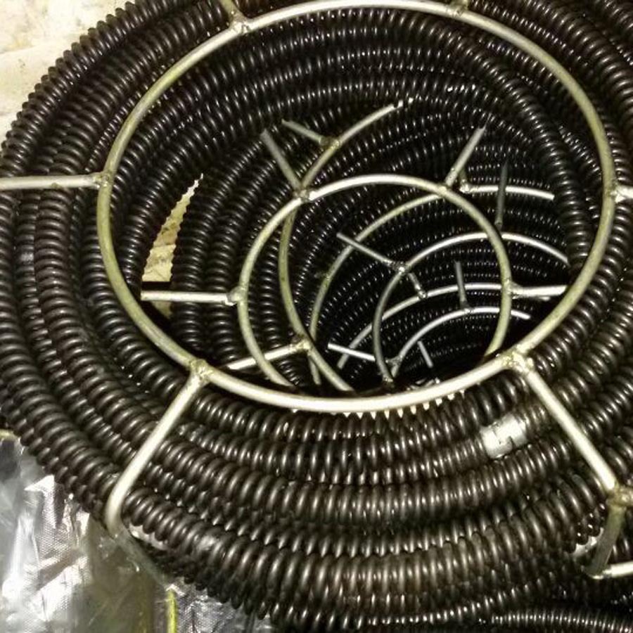 厂家供应疏通机弹簧 管道清理机配件设备 12米加长弹簧 量大优惠