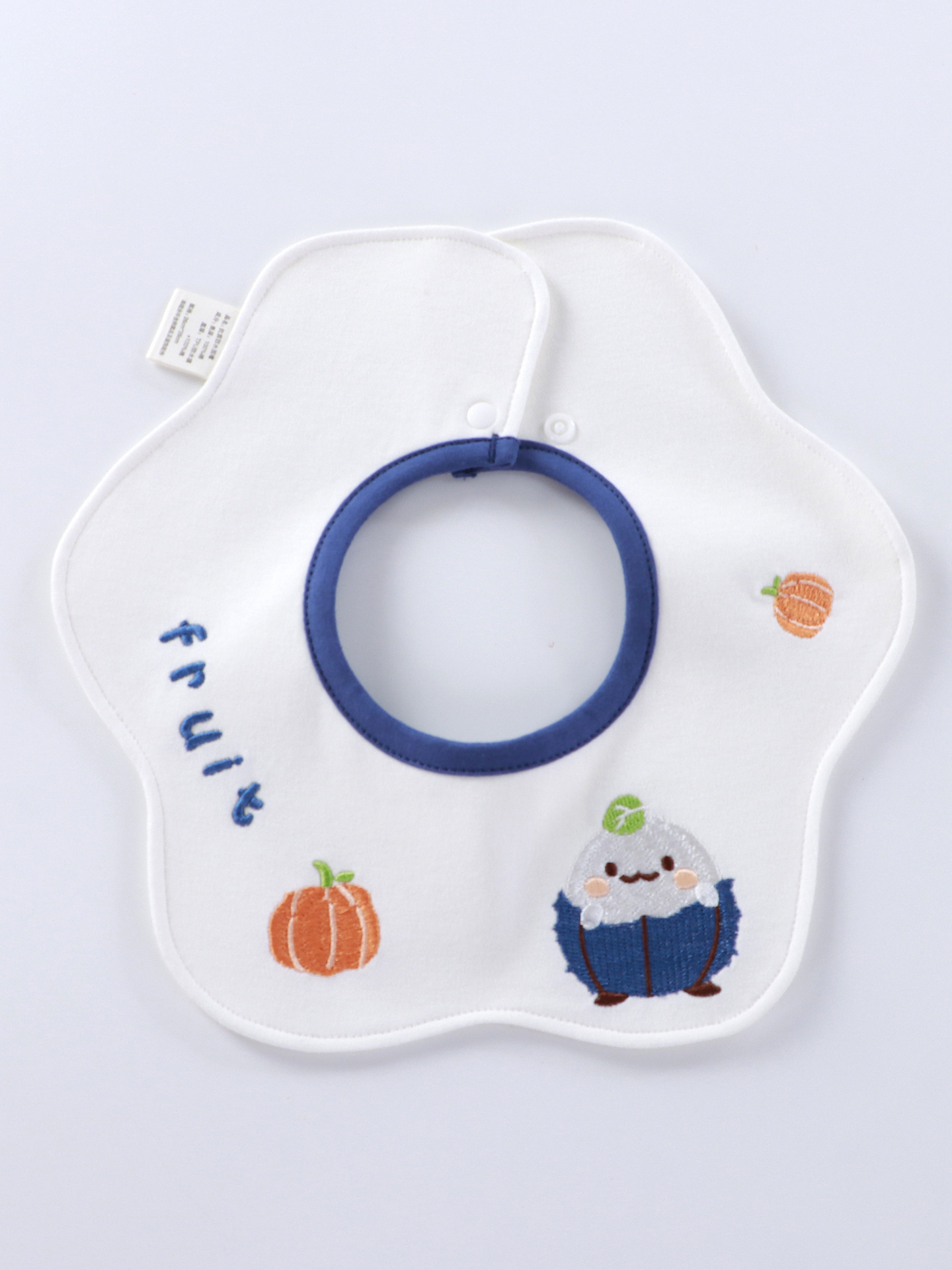 Babe delantal de algodón 7A toallas de saliva antibacterianas tipo un otoño invierno impermeable leche escupir delantal de bordado para niños y niñas