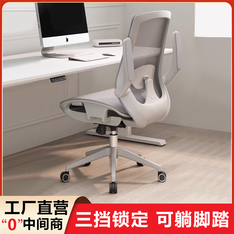Office Chair Can Recline for Lunch Break, Supports Waist and Neck, Ergonomic Chair, Comfortable for Long Sitting, Home Use, Mesh Fabric, Adjustable Height Computer Chair