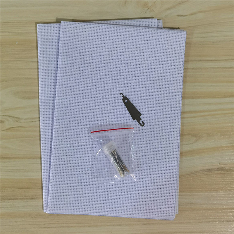 十字绣布11CT-14CT中格白色 涤棉加厚十字绣绣布批发|undefined