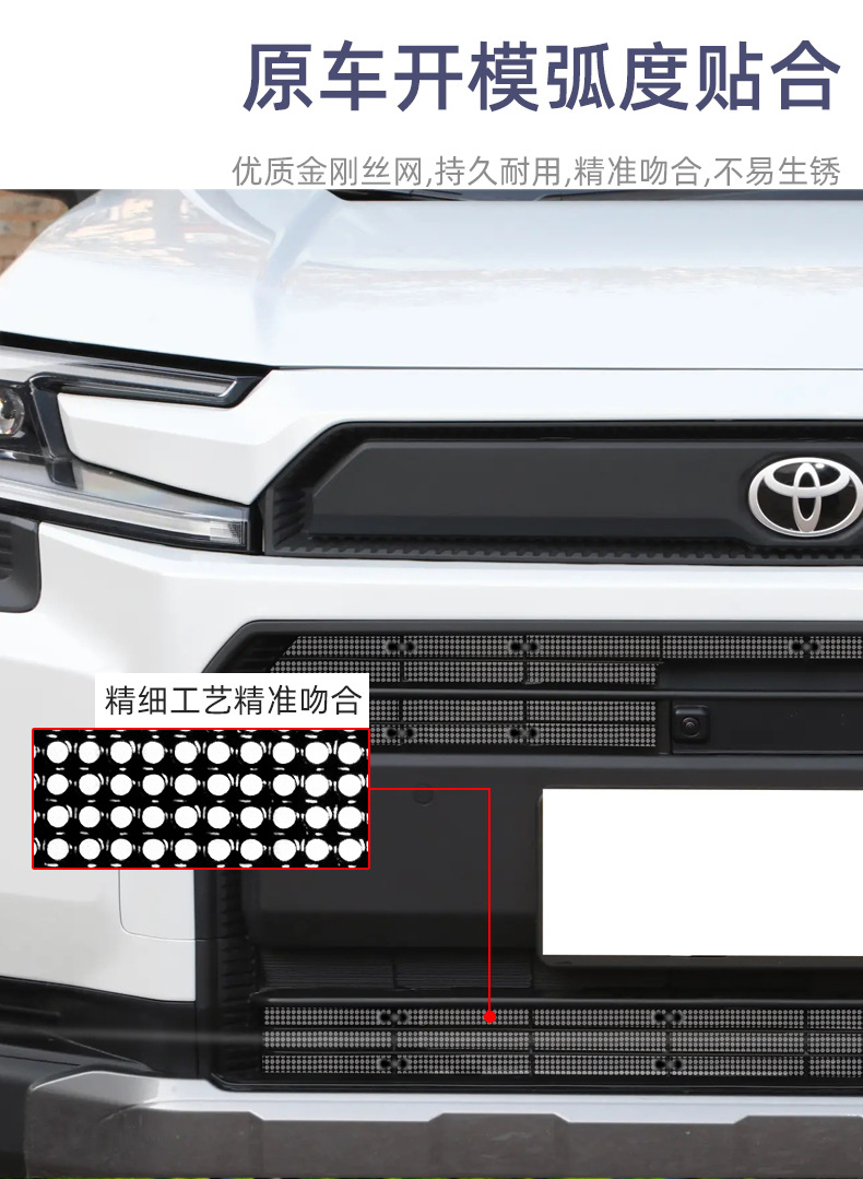 Specially Designed for 26 Models of Toyota Rav4, Insect-Proof Net, Water Tank Protection Net, Stainless Steel Dust-Proof, Willow Pollen-Proof, Insect-Proof, and Mosquito-Proof