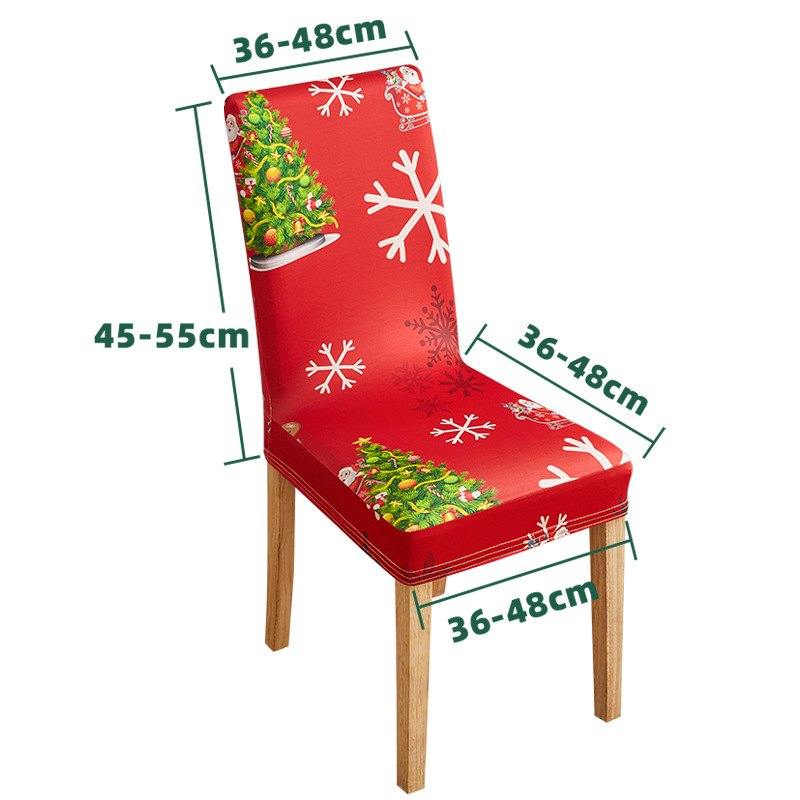 cross-border amazon four seasons universal european and american style dining chair cover cover high sense christmas chair cover christmas chair cover