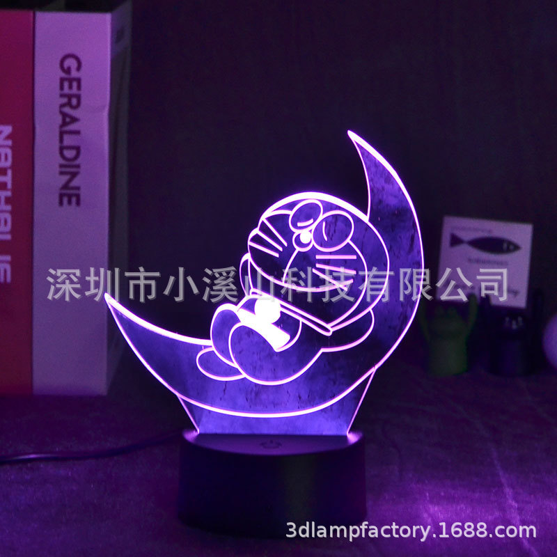 Cross border Selling Cartoon A dream duo originality Bluetooth Speaker base touch Colorful remote control 3d Nightlight