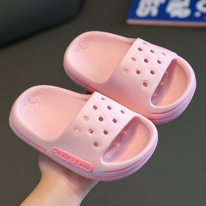 Детские домашние тапочки, новые летние домашние Нескользящие тапочки для ванной для мальчиков и девочек, детские уличные ежедневные