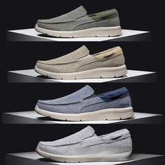 Factory Direct Sale] Cross-border Large Size Canvas Shoes Men Casual Breathable One-Piece Old Beijing Loafers 47