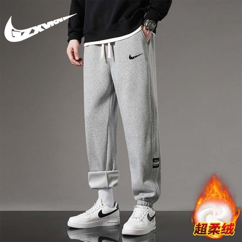 2025 Winter Fleece-Lined Thickened Pants for Men, Trendy Brand for Students and Couples, Outdoor Sports Casual Jogger Pants for Women