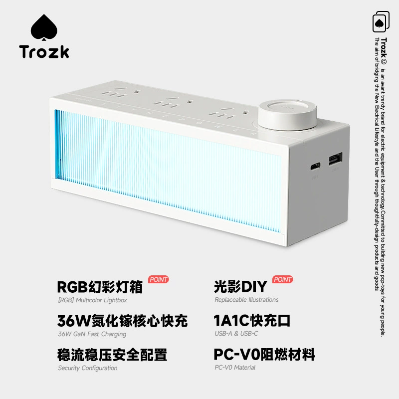 Вставная плата Trozk на 36 Вт из галлиевых нитидов типа-C для быстрой зарядки USB порта