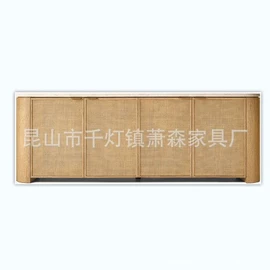 实木床;餐边柜;布艺沙发