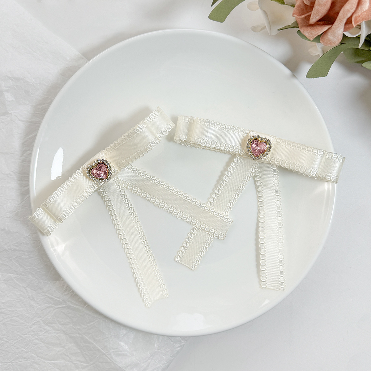 Sweet Style Women's Sweet Bow Knot Cloth Hair Clip