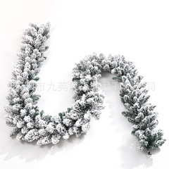 クリスマス装飾白い降雪植毛籐 2.7 メートル暗号化されたスノーフレーク籐ショッピングモールの窓ドアペンダント