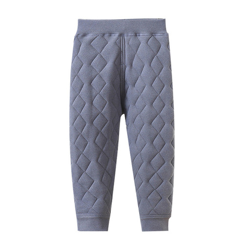 Winter New Children's Fleece-lined Warm Padded Silk-lined Pants with Hemming and Thickening, Unisex School Magic Warm Pants for Dropshipping