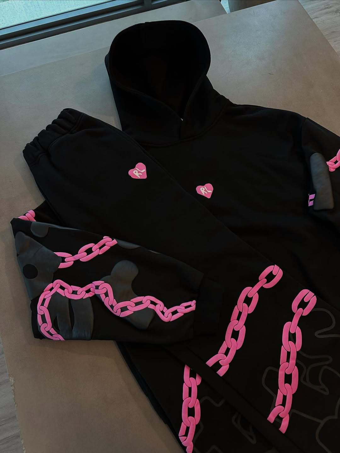 Men's Clothing American New Printed Tops Street Style Clothing Loose Hip Hop High Street Hooded Sweatshirt Tops Jacket_viptrois.com