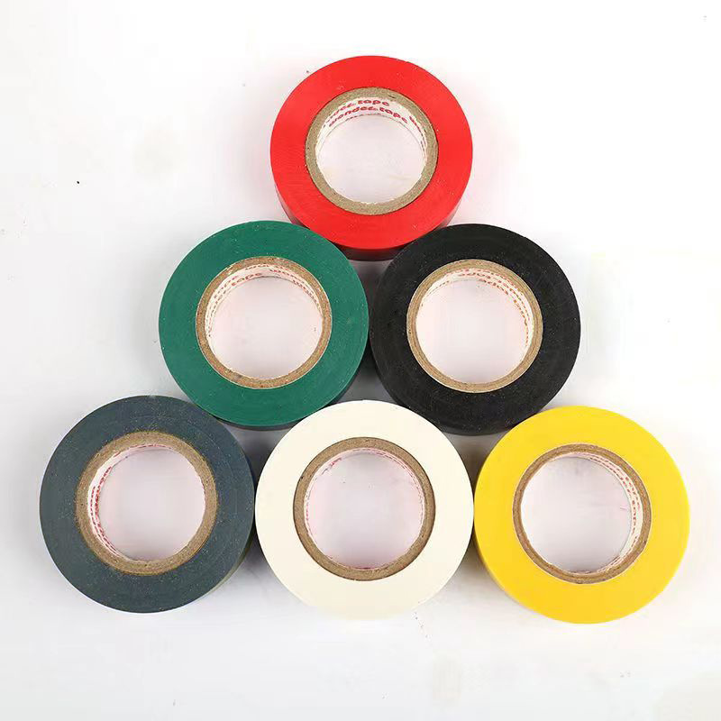 电工绝缘胶带加宽防水高粘度PVC胶布电线电器大卷彩色胶带批发