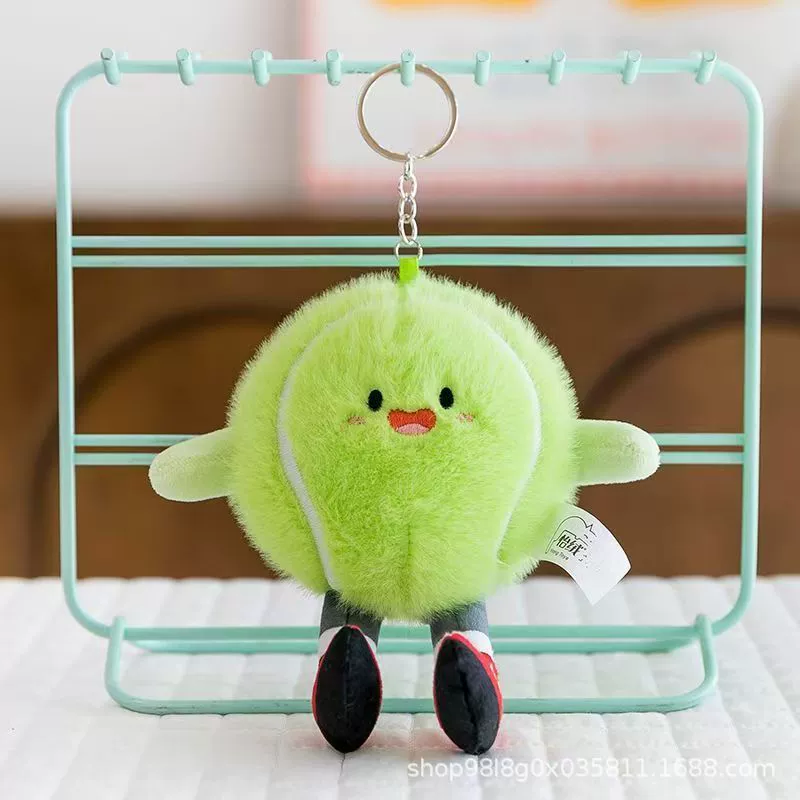  pendent футбол свящ, мультяшная подвеска футбольный баскетбол, плюшевый мяч, игрушка, кукла для бадминтона, бассейна, брелок