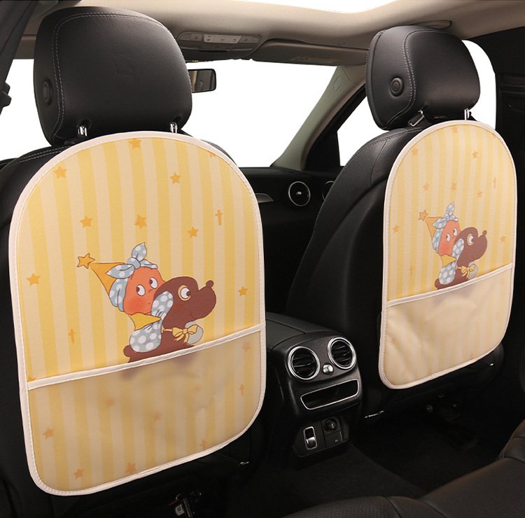 Car Seat Back Anti-Kick Pad Star-Shaped Anti-Dirty Pad Cartoon Cute Women's and Children's Rear Seat Protection Pad