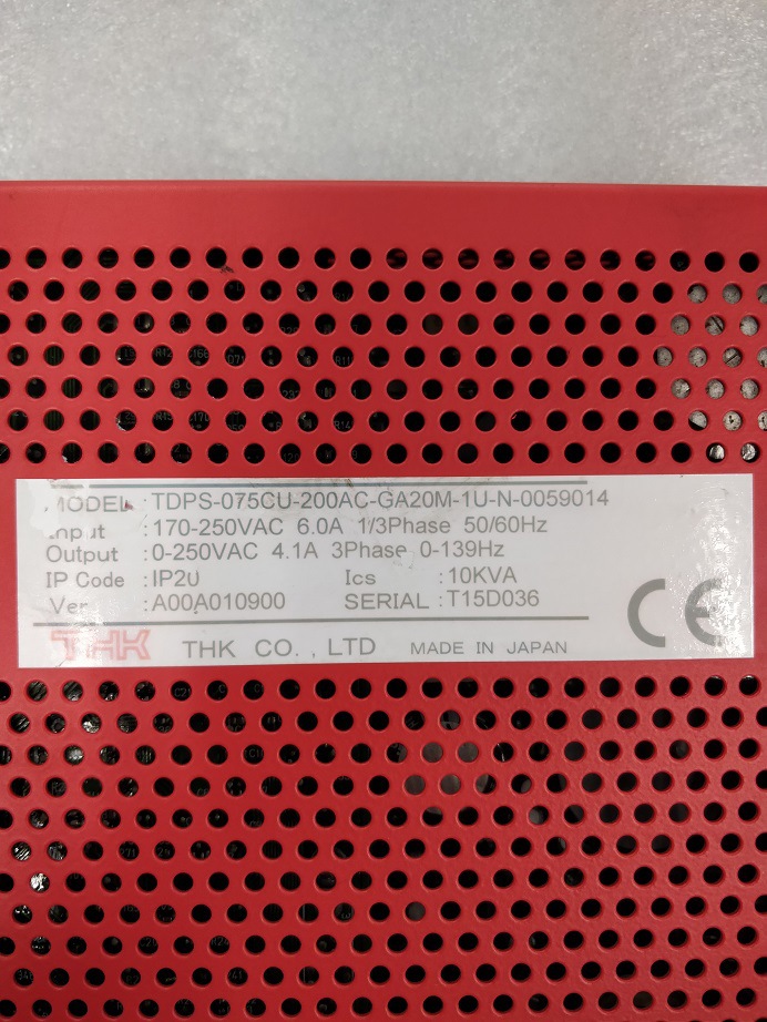 春田谷THK TDPS-075CU-200AC-GA20M-1U-N-0059014 原装拆机驱动器