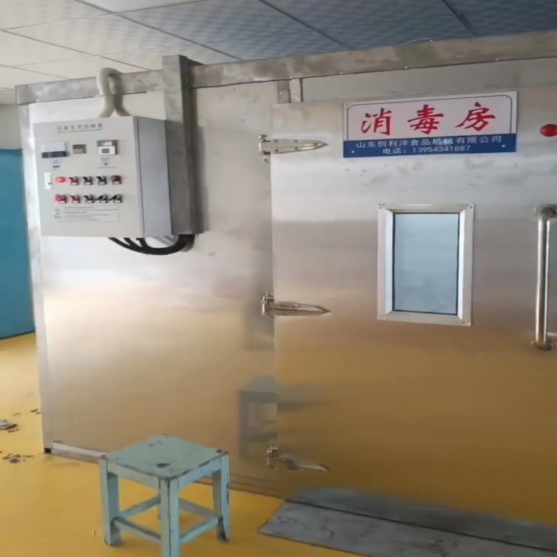 创丰供应兰州市大中高校食堂餐具消毒设备  商用不锈钢高温消毒房