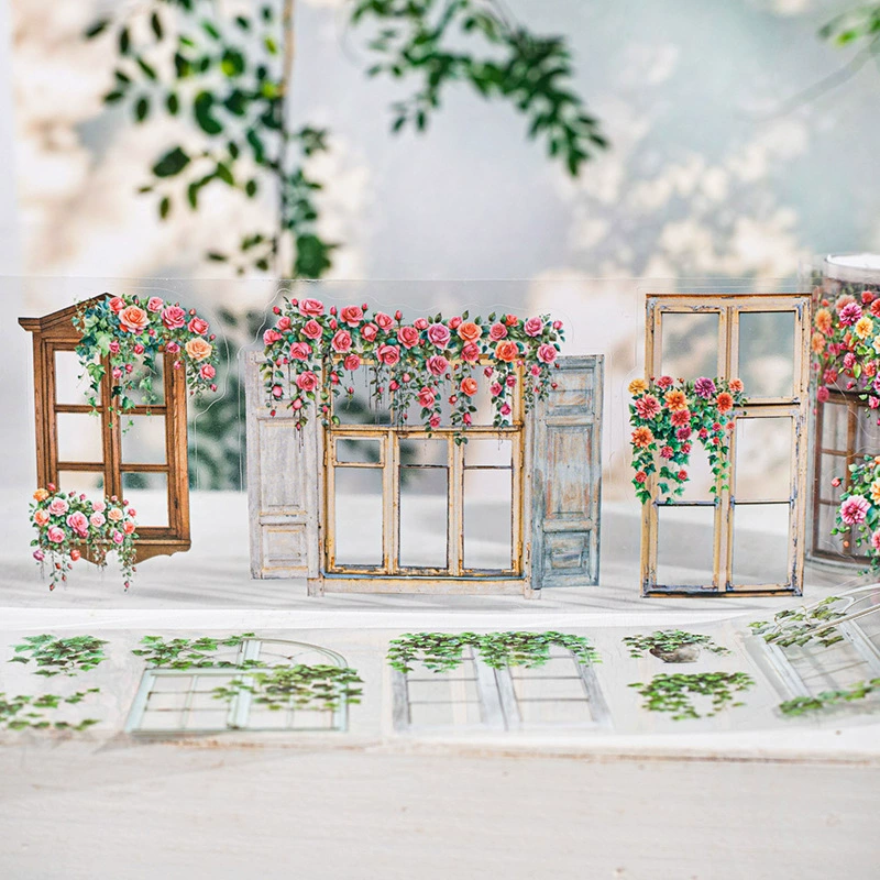 Прекрасный день ПЭТ вырезать ленту из виноградной лозы серии 6 подоконников ландшафтная тематическая лента