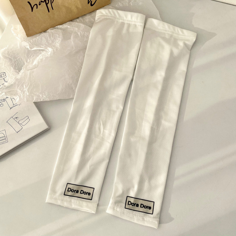 Nuevo gradiente de color protección solar manga de hielo manga de brazo impresa transpirable protección UV verano hielo seda alargada manga de hielo