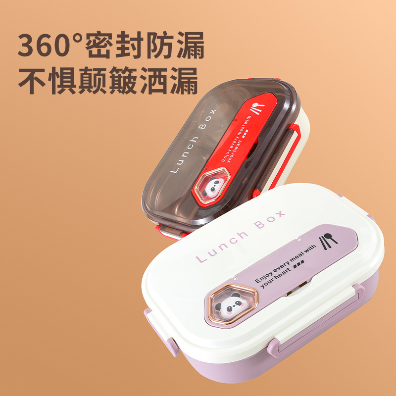 弁当箱 304ステンレス製 学生用弁当箱 会社員用弁当箱 食材分離 ポータブル保温弁当箱 仕切り付き弁当箱|undefined