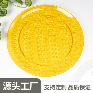 圆形塑料盘子菜盘家用托盘菜碟外贸餐具水果盘碟子餐盘碗碟塑料盘-阿里巴巴