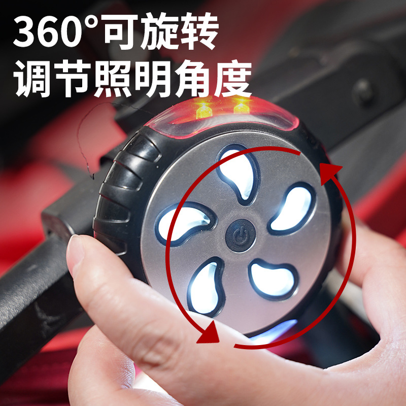 Transfronterizo nuevo cochecito LED inteligente luz de advertencia de iluminación al aire libre luz de conducción nocturna advertencia de la bicicleta Luz de seguridad nocturna