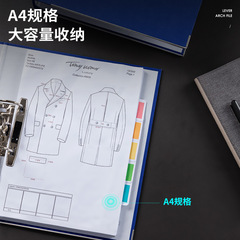 Deli Quick Grab Clip, 2-inch & 3-inch, Cardboard File Folder, A4 Paper Document Holder, 2-Hole Folder, D-Shaped Clip – Stationery Wholesale