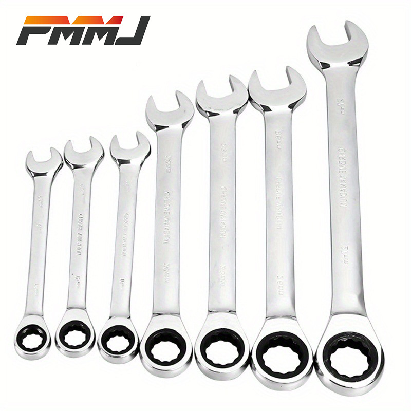 棘轮扳手梅花开口扳子两用扳手双向棘轮快扳汽修工具套装开口板手