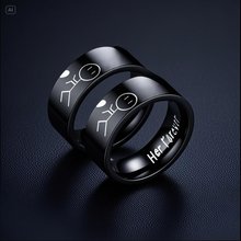 不锈钢钛钢戒指批发ins情侣对戒一对钛钢指环素圈不掉色简约嘻哈