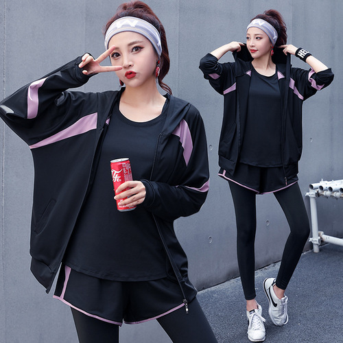 Women's Loose Outerwear Yoga Set for , Slimming and Comfortable, Large Size Casual Sports Fitness Clothing