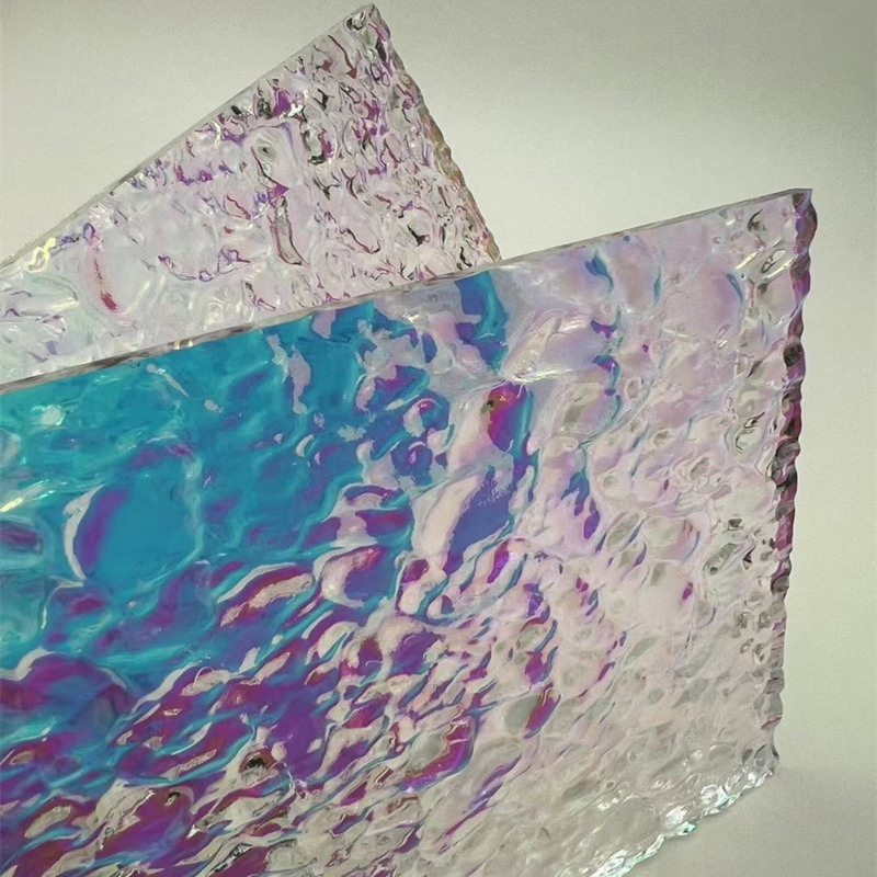 长虹亚克力条纹板有机玻璃石头纹板 炫彩水波纹 背景隔断零切
